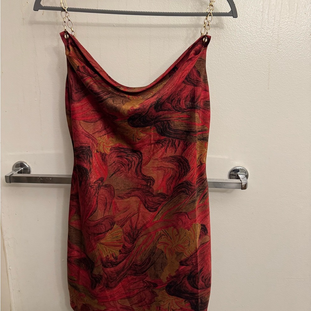 ACOA cowl neck mini Dress